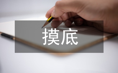 人口普查摸底工作報告