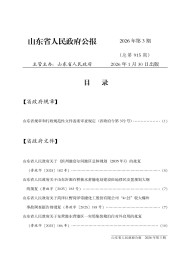 山東省人民政府公報(bào)